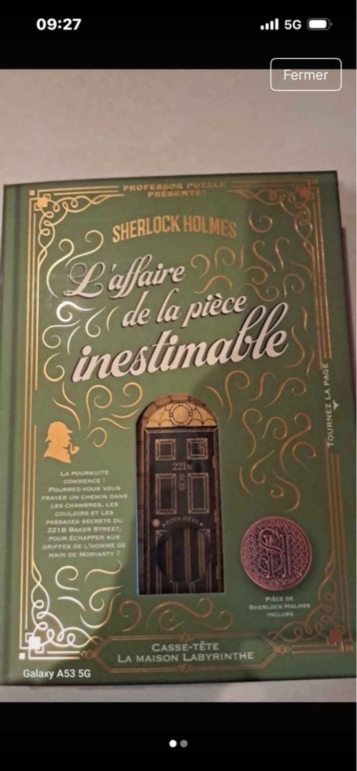 Sherlock Homes , Casse tête : l’affaire de la pièce inestimable - photo numéro 2