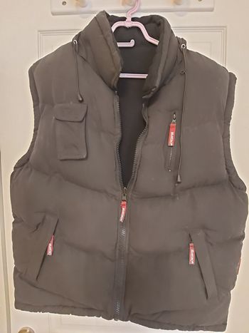 Blouson réversible noir sans manches XL ou 52
