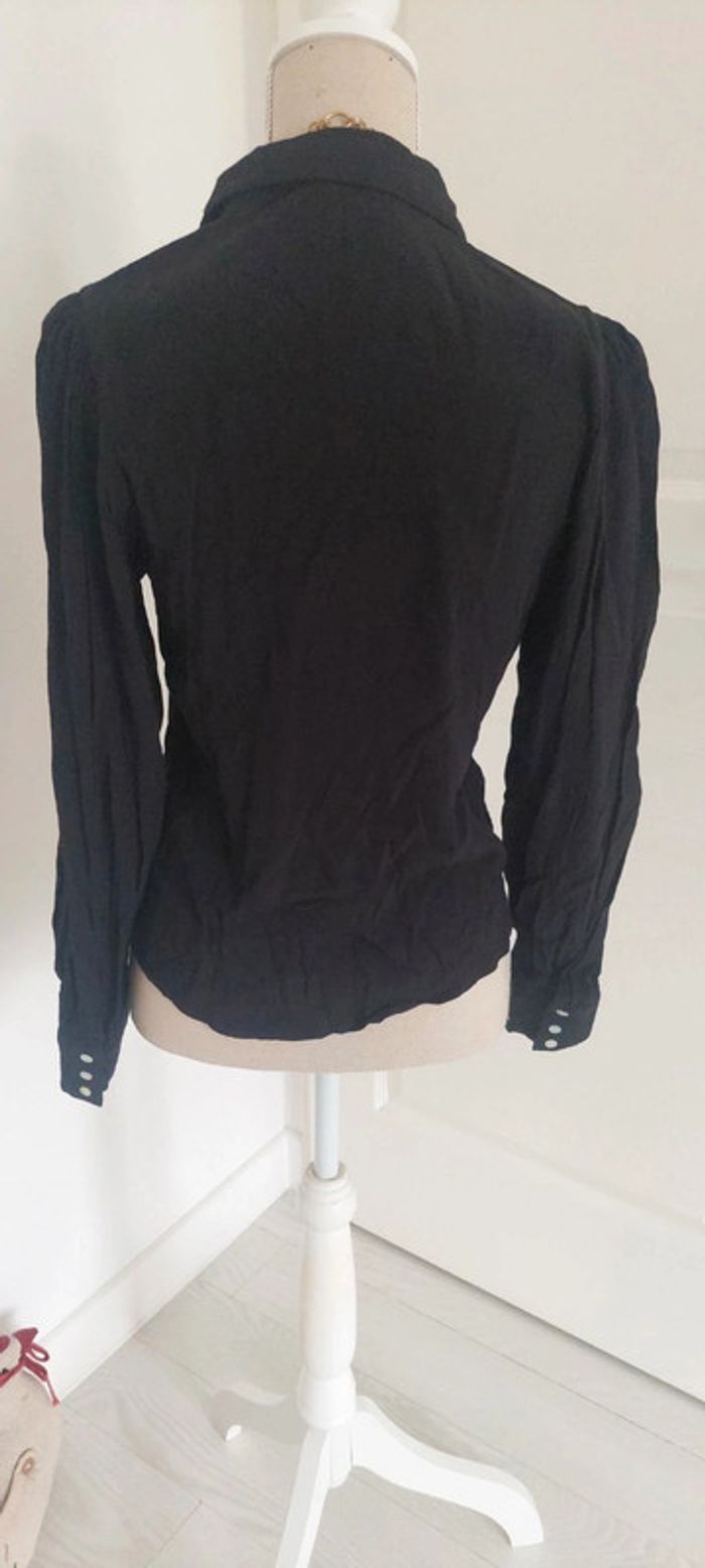 Superbe chemisier Camaieu noir taille 38 - photo numéro 2