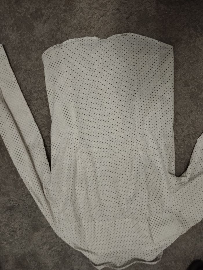 Chemise blanche à petit pois noirs - photo numéro 3