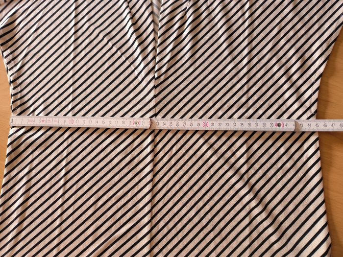 Blouse H&M beige lignée noir taille S - photo numéro 4