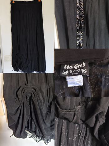 Longue jupe noire taille 1 Etna lea greb s and g paris halloween