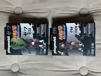 Playmobil naruto shippuden : figurines de Zetsu et Itachi, neufs, sous scellé.