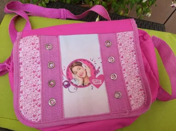 Sac bandoulière rose violetta