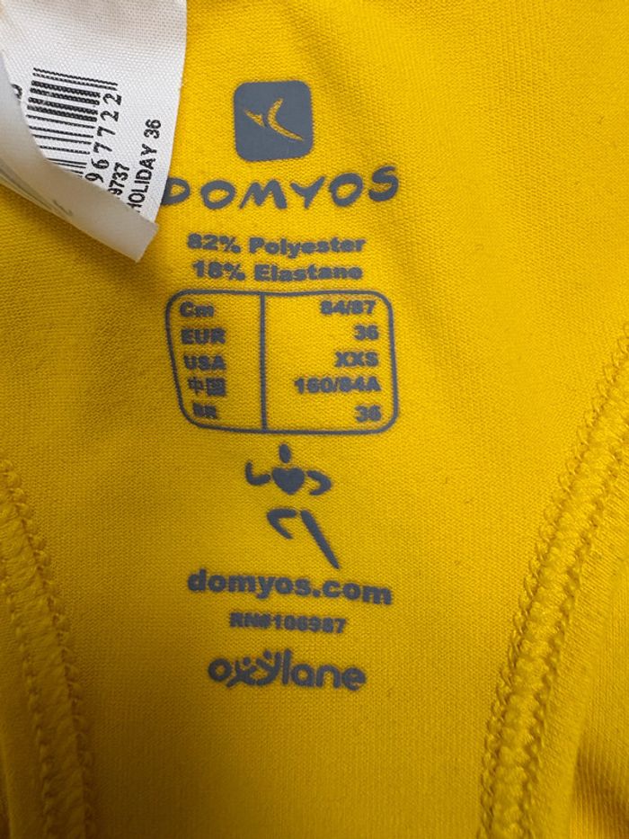 Débardeur Domyos | Jaune | Taille 36 - photo numéro 3
