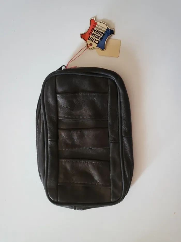 Pochette en cuir d agneau - photo numéro 2