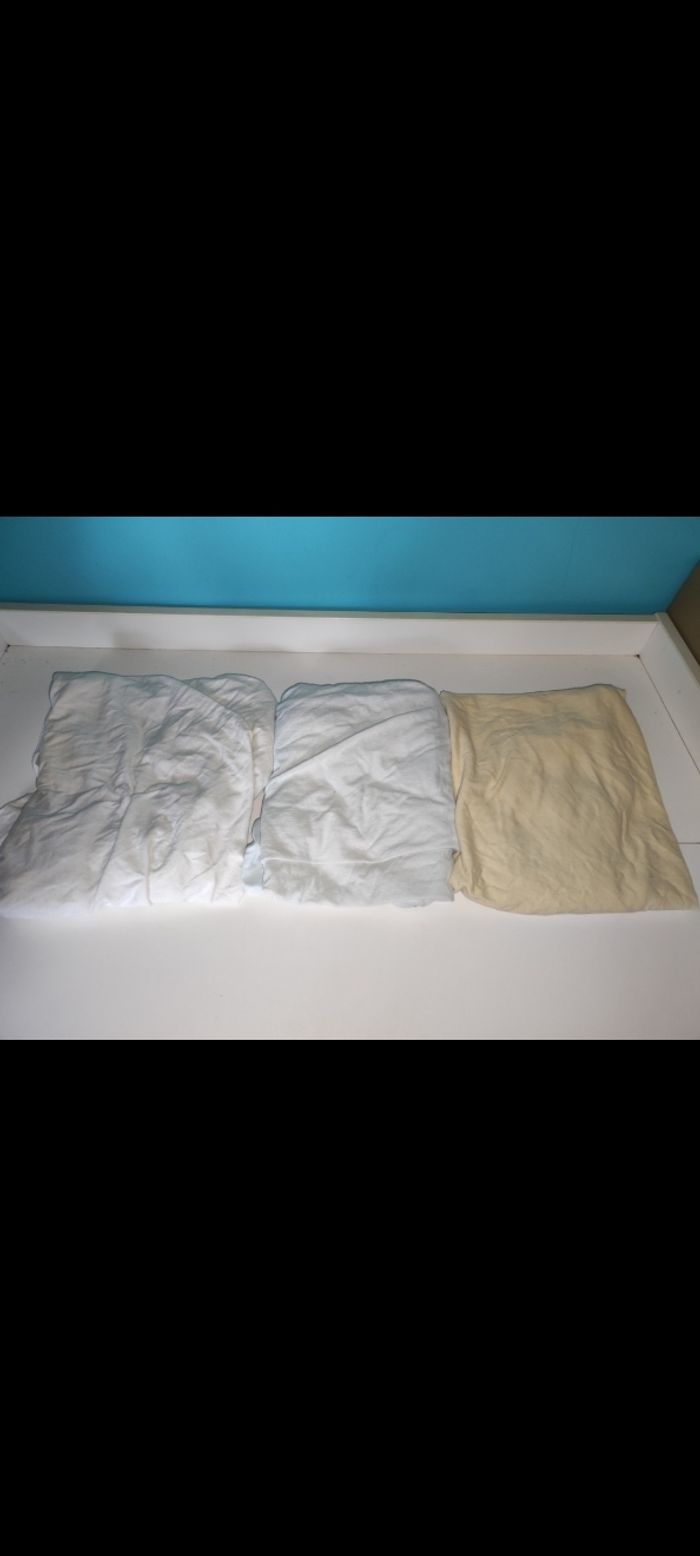 3 drap housse pour lit bébé