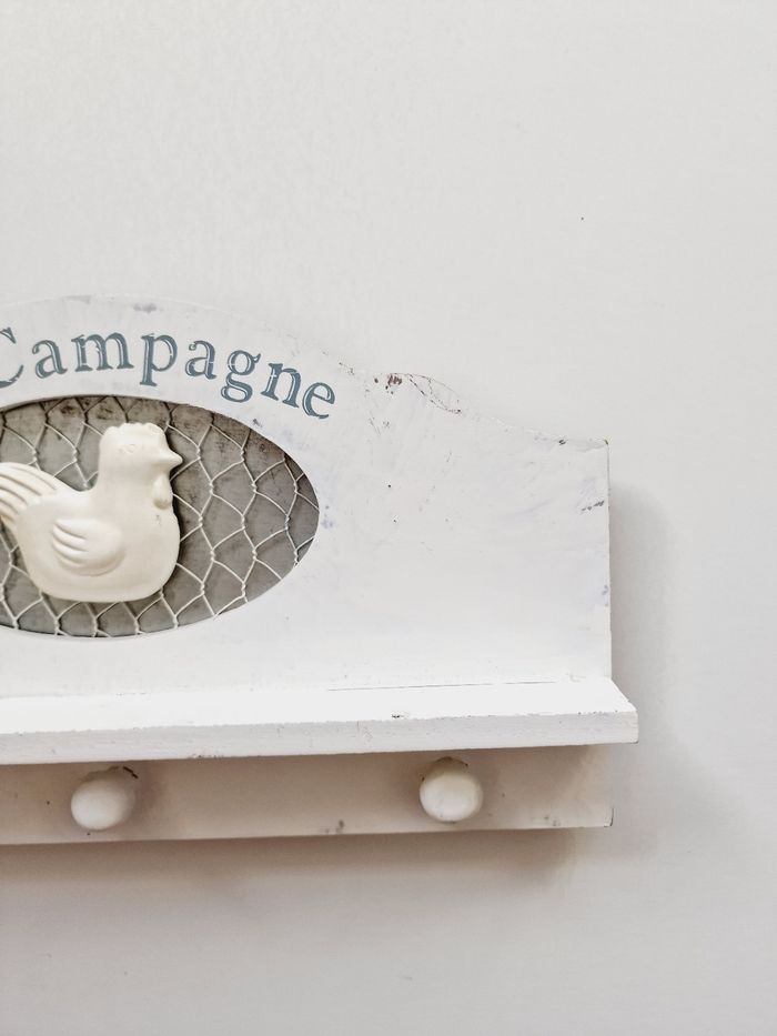 Porte-manteaux mural "La Campagne" - Bois blanc - photo numéro 3