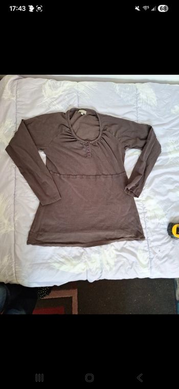 T-shirt marron