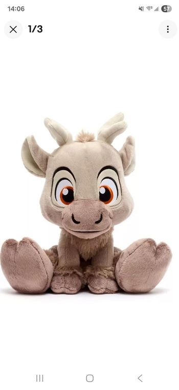 Petite peluche Sven Big Feet , la reine des neiges 37cm