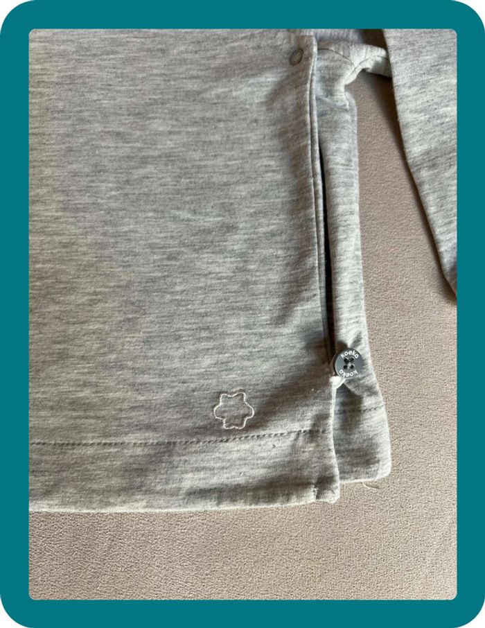 T-shirt mixte épais cache-cœur mi-saison 9 mois - Koeka - photo numéro 3
