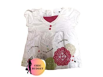 T-shirt Fille - Blanc Éclatant