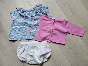 Ensemble jacadi rose 6mois