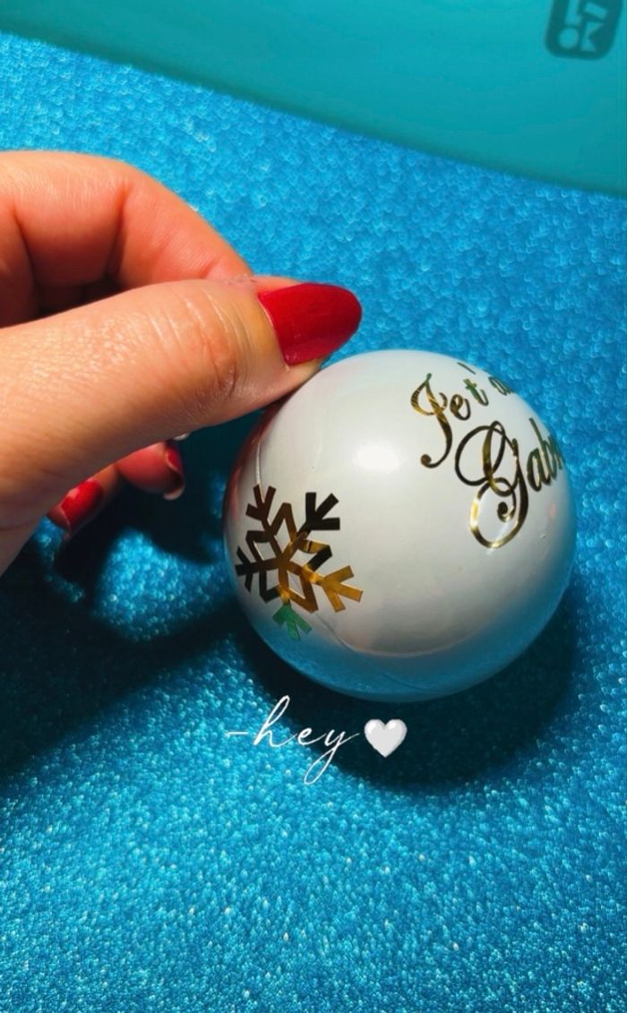 Boule de Noël personnalisé prénom - photo numéro 2