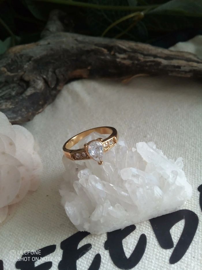 Bague en acier inoxydable avec mono zircon - photo numéro 2