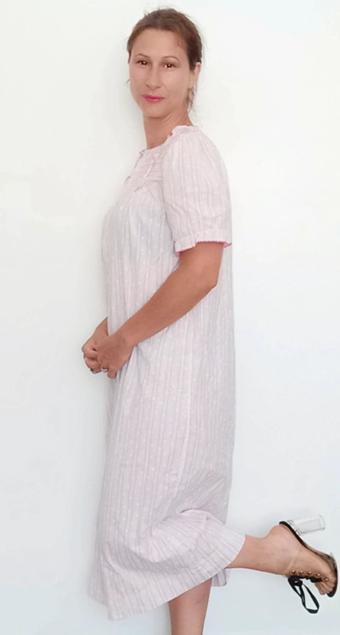Chemise de nuit rayee vintage - photo numéro 5