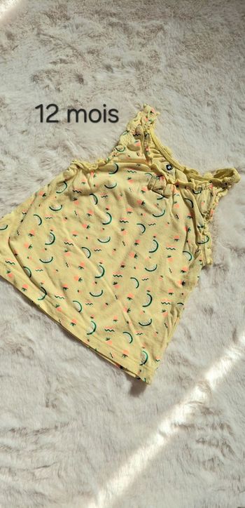 T-shirt manches courtes taille 9-12 mois