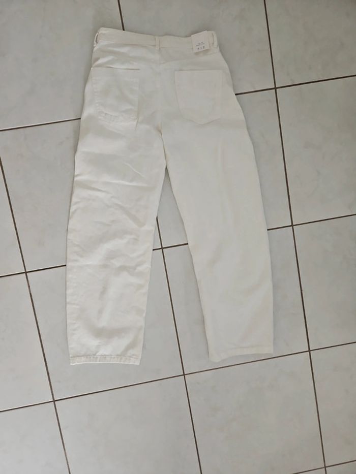Jean femme blanc zara The ZW taille 36 Neuf cont5 - photo numéro 8