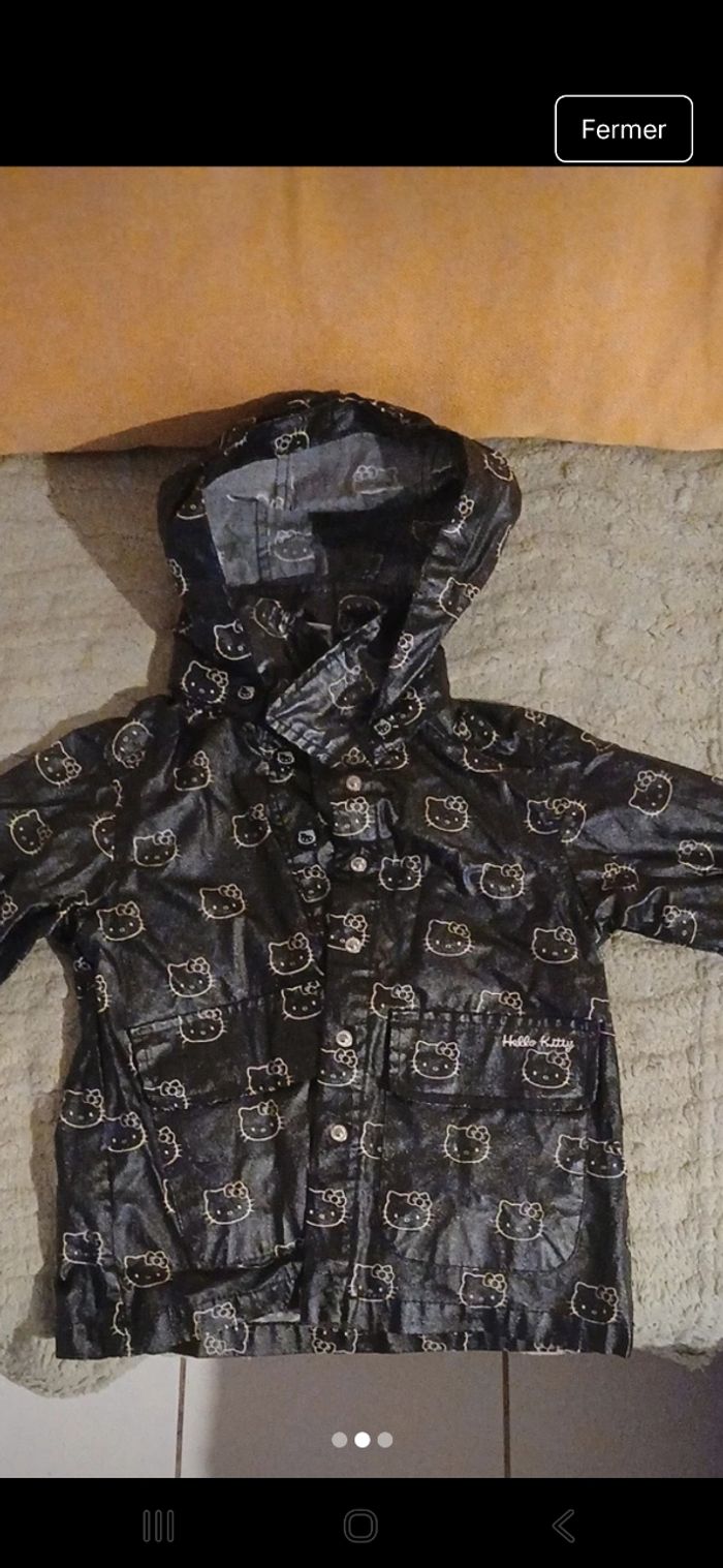 Parka/imperméable fille hello kitty - photo numéro 2