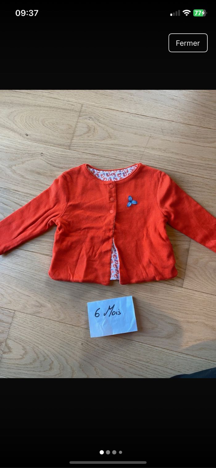 Gilet réversible 6 mois