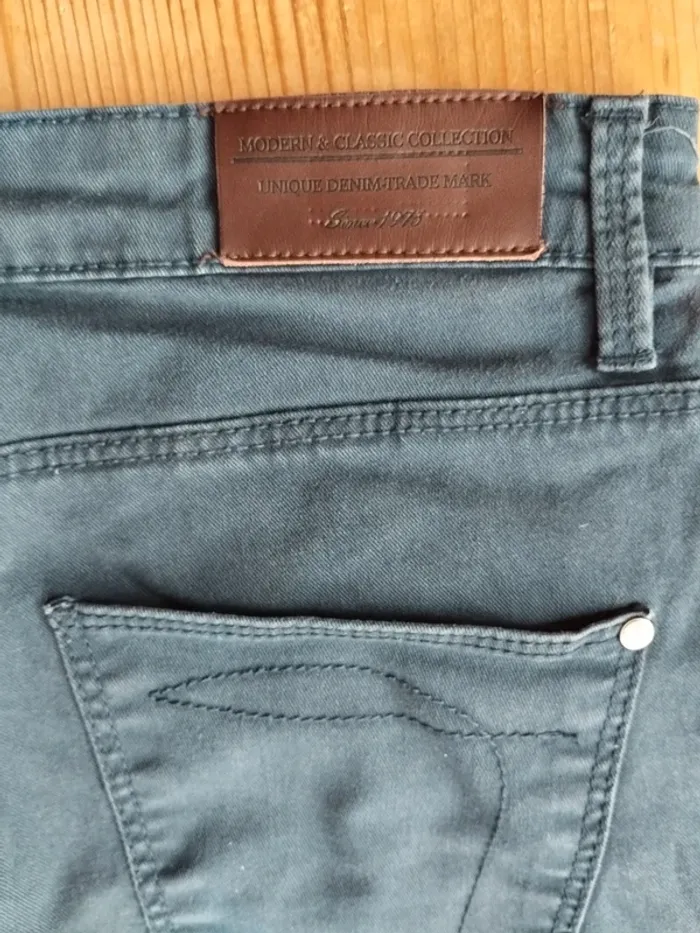 👖 Pantalon denim bleu Camaïeu – Taille 36 - TBE - photo numéro 4