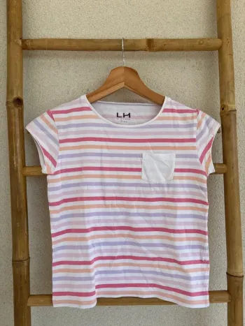 t-shirt marinière colorée