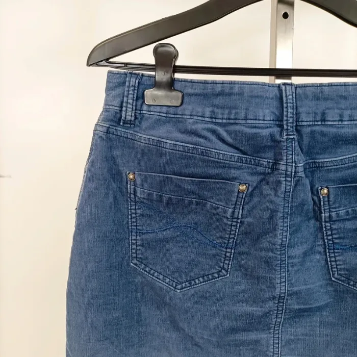 Jupe en jean bleu medium C’est Beau la Vie - Taille 40 A1028 - photo numéro 7