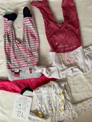Lot pyjama chaud 12m