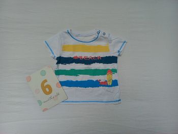 T-shirt manche courte 6 mois