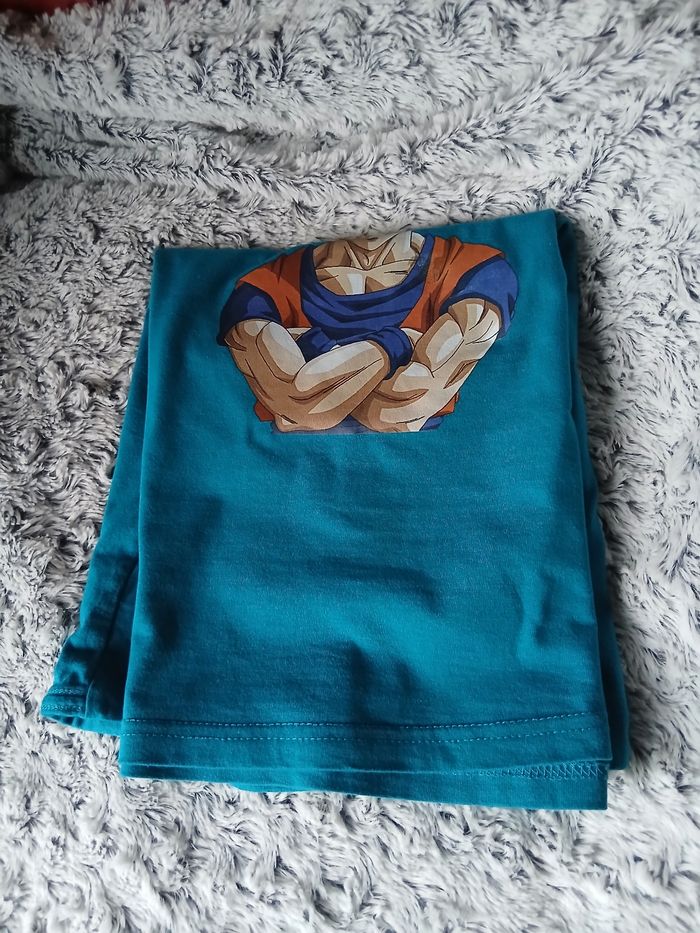 9-11 ans/T-shirt "Son Goku super Saiyan blue" - photo numéro 5