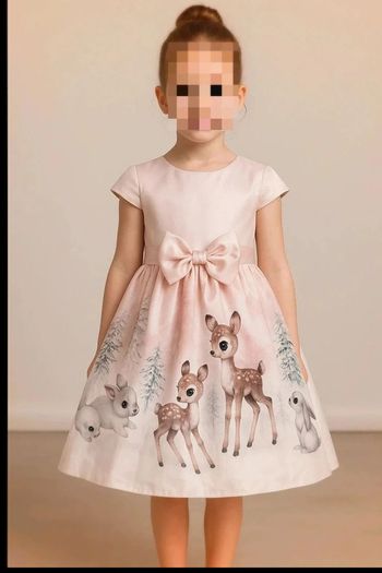 Magnifique robe de princesse animaux de la forêt neuve 6 ans fille
