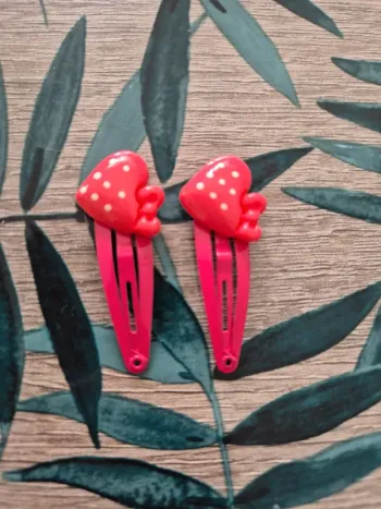 Barrettes fraise x2