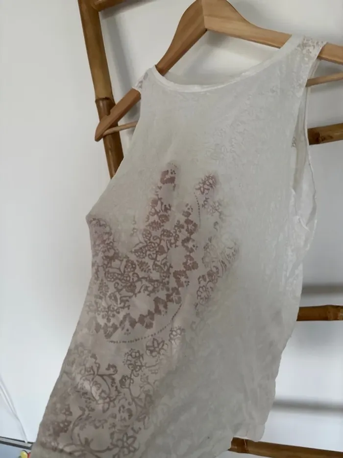 débardeur blanc transparence - photo numéro 4