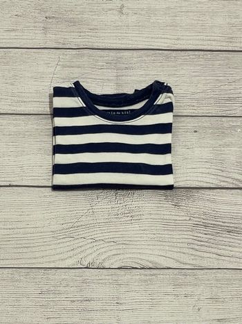 Grain de blé - T shirt - rayure bleu marine et blanche - 12 mois