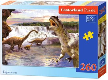 CASTORLAND PUZZLE DINOSAURES DIPLODOCUS 206 PIECES 26999 1