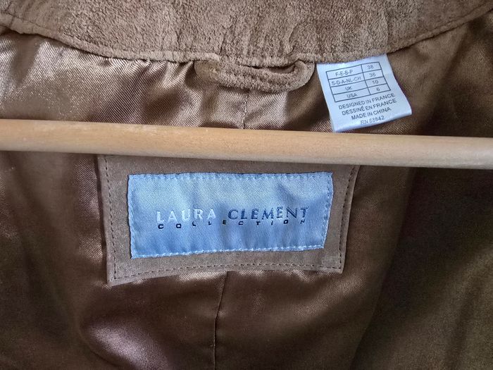 📌 Blouson Veste en Cuir suédé (daim)- Laura Clément - photo numéro 7