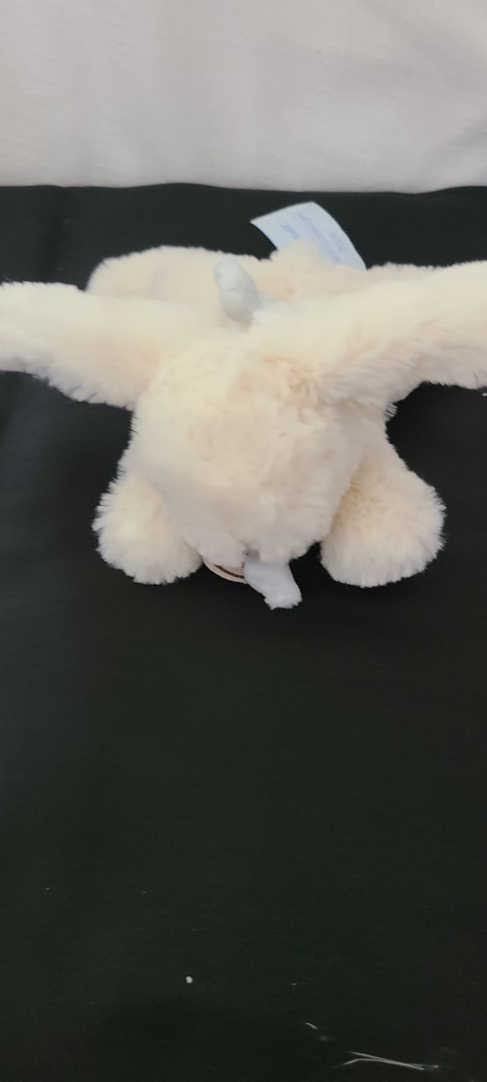 Doudou et compagnie lapin blanc bleu tout doux Bonbon 20 cm