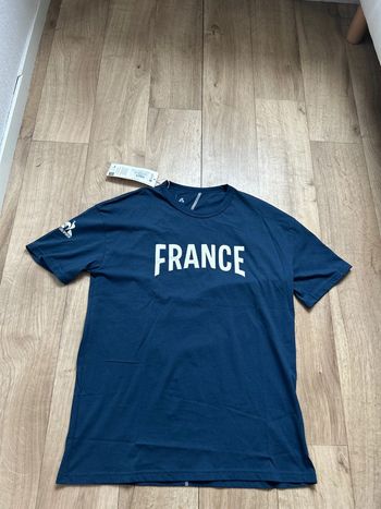 T-shirt bleu Le Coq Sportif équipe de France collector M
