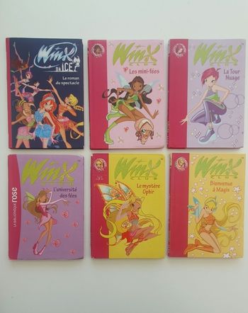 Lot 6 livres Winx Club