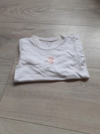 Chemisette manches longues, taille 2/3 ans, Tex