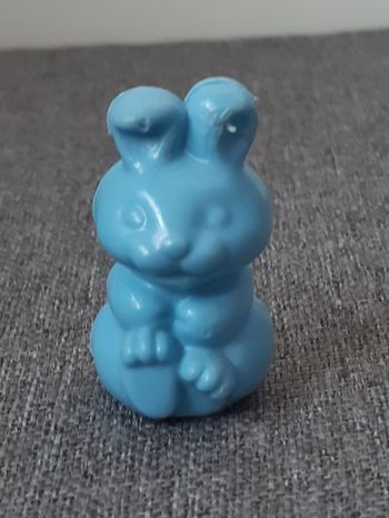 Figurine Lapin Bleu Mattel vintage 1984 du set the heart family babies playset