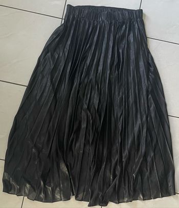 Jolie Jupe longue T M Cop Copine plissée soleil noire Neuve étiquette