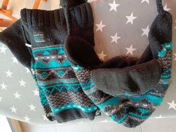 Ensemble écharpe et sherpa 56cm