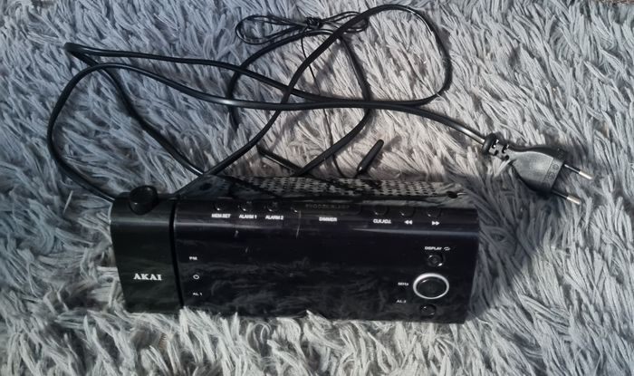 Radio réveil noir
