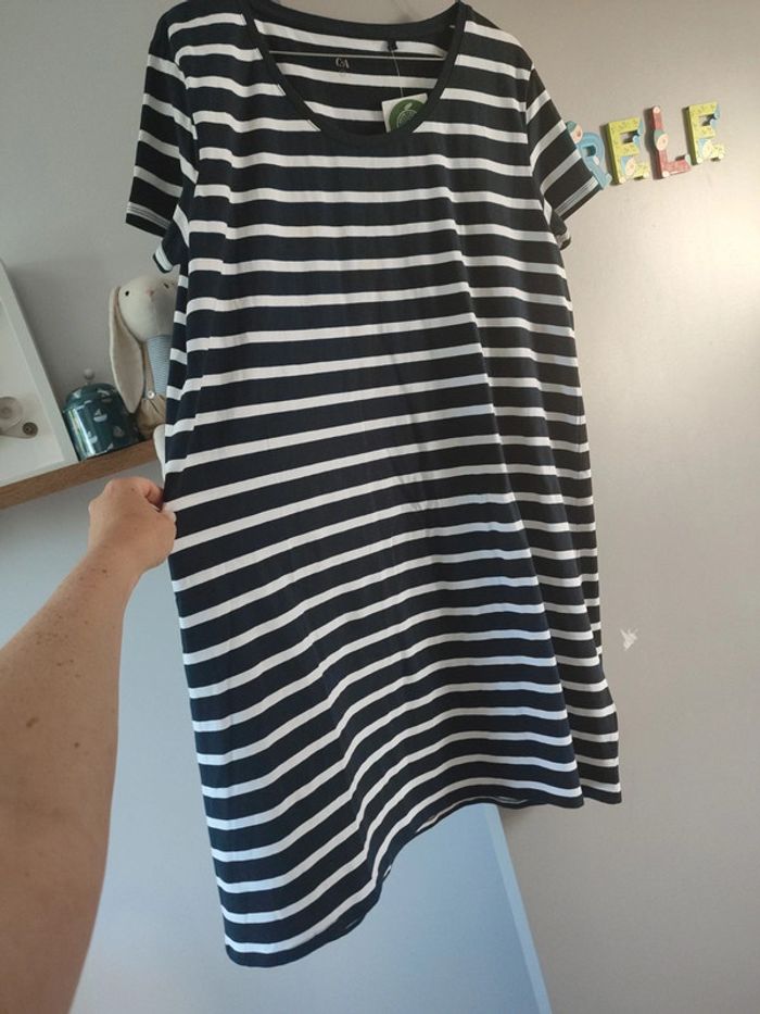 Robe t-shirt marinière - photo numéro 4