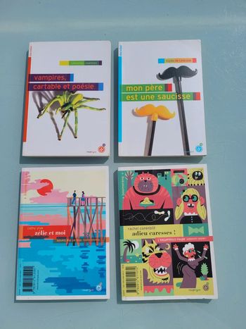 4 petits livres éditions Rouergue : adieu croquettes! Mon père est une saucisse.. 7/9 ans