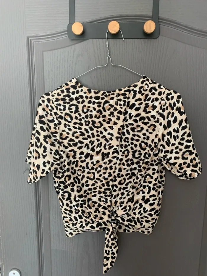 Top léopard Bershka - Taille S - photo numéro 3