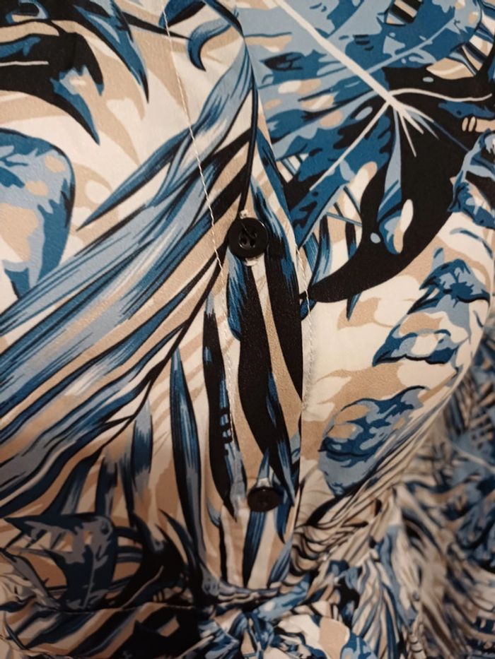 Robe longue boutonnée à motifs Aachoae taille M 38 - photo numéro 8