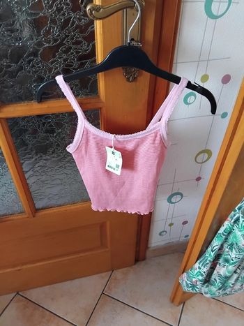 Crop top à bretelles