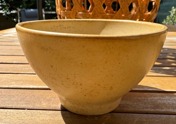 Ensemble théiere et 4 bol en gré marron beige vintage - photo numéro 3